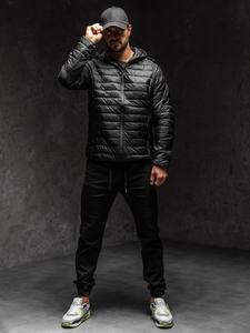 Homme Blouson de transition matelassé Noir Bolf 58M13021A1