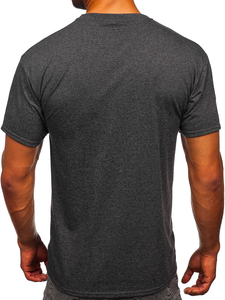 Homme T-shirt basic Graphite Bolf B10
