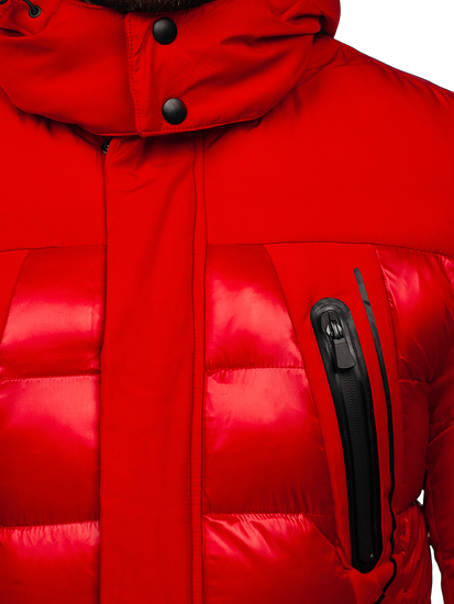 Blouson d'hiver matelassé pour homme rouge Bolf 99527