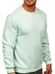 Sweat-shirt menthe clair sans capuche pour homme Bolf 2001  