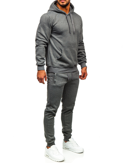 Survêtement à capuche pour homme anthracite Bolf D003