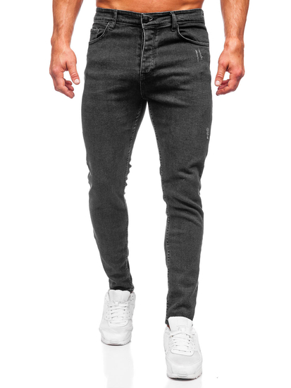 Homme Pantalon en jean regular fit Noir Bolf 6112