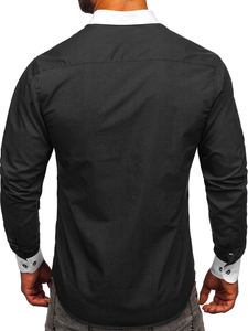 Chemise élégante à manche longue pour homme graphite Bolf 21750