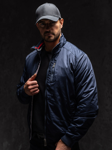 Homme Blouson de transition Bleu foncé Bolf 1907A1