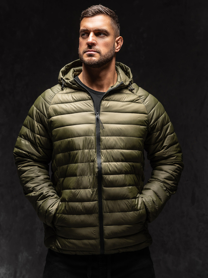 Homme Blouson de transition matelassé Vert Bolf 13021A1