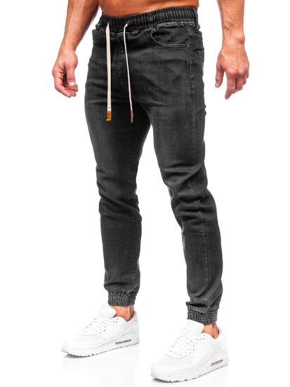 Homme Pantalon jogger en jean Noir Bolf 9070