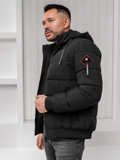 Homme Blouson d'hiver Noir Bolf 31M5031A1