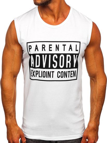 Tank top avec imprimé blanc Bolf 14828