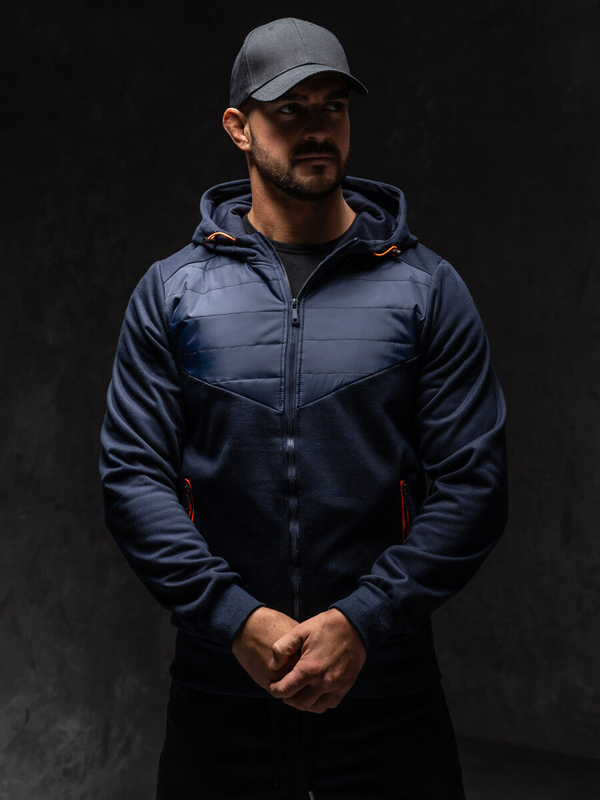 Homme Blouson de transition matelassé Bleu foncé Bolf KS2232A1