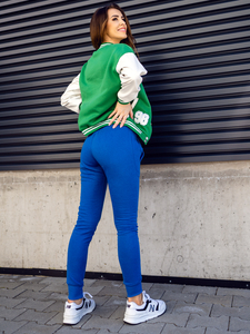 Pantalon de sport pour femme bleu cobalt Bolf CK-01B