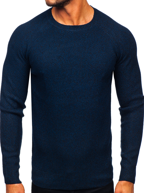 Pull bleu marine homme Bolf H1810