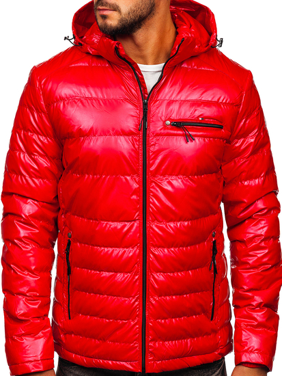 Blouson de transition matelassé de sport pour homme rouge Bolf 2147