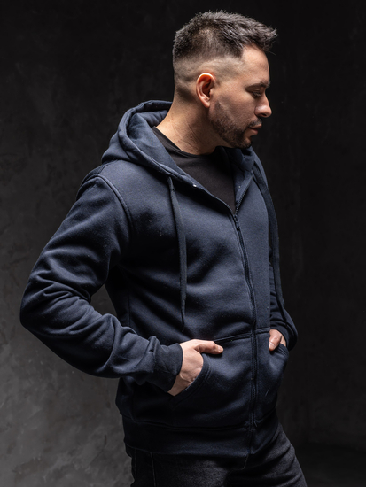 Homme Sweat-shirt à capuche avec fermeture Encre Bolf 2008A1