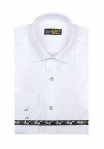 Chemise élégante blanche à manches longues pour homme Bolf 1703