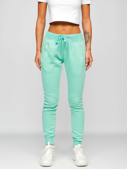 Pantalon de sport pour femme vert menthe Bolf CK-01