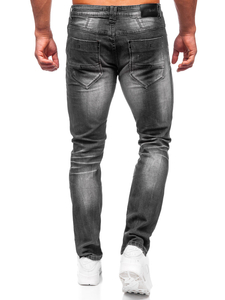 Homme Pantalon en jean slim fit Noir Bolf MP0032N