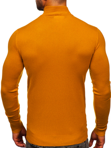 Pull à col roulé basic pour homme camel Bolf YY05