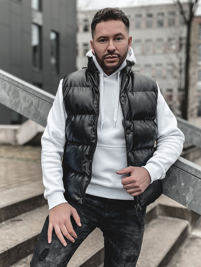 Homme Gilet matelassé Noir Bolf 0023-A