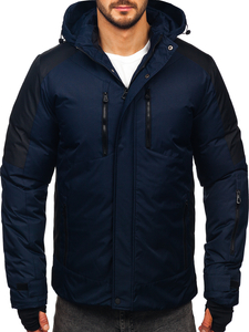 Homme Blouson d'hiver Bleu foncé Bolf 91M9902