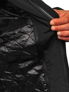 Manteau noir pour homme Bolf 8856