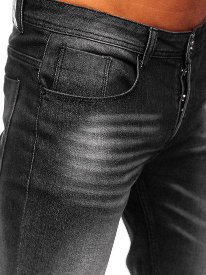 Homme Pantalon en jean regular fit Noir Bolf MP0199N