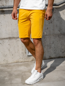 Short jaune pour homme Bolf 1142