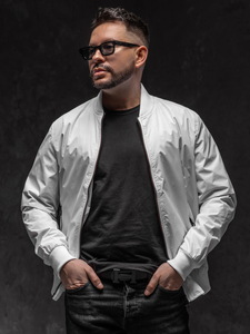 Homme Blouson bomber de transition Blanc Bolf 7116A1