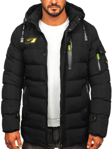 Blouson d'hiver matelassé pour homme noir Bolf 22M56