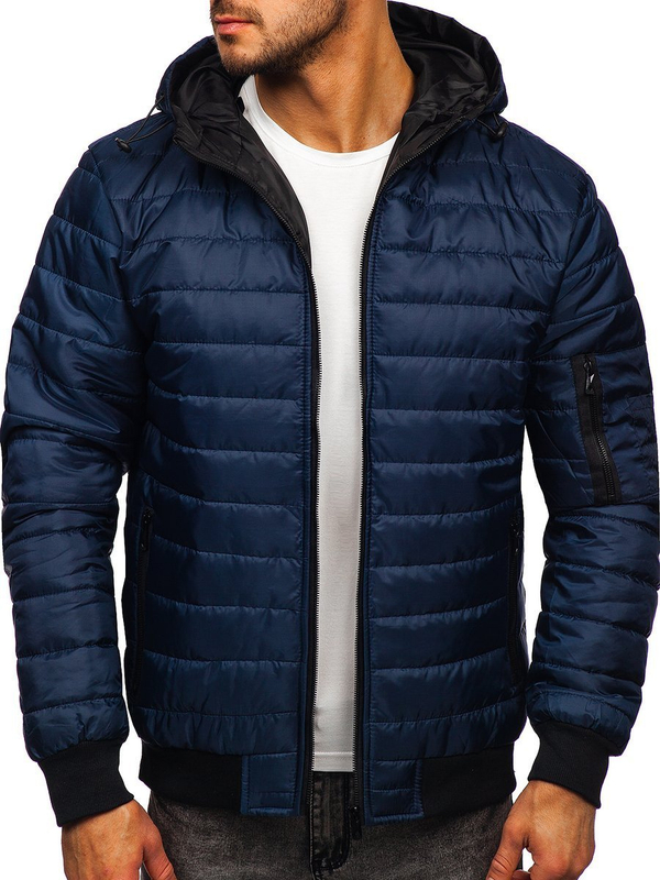 Blouson sportif de transition bleu foncé pour homme Bolf MY13