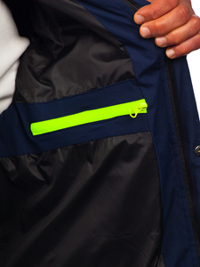 Homme Blouson d'hiver Bleu foncé Bolf 5M3136