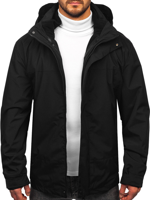 Homme Veste légère 2 en 1 Noir Bolf 5M3262
