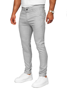 Homme Pantalon à carreaux Gris Bolf 0041