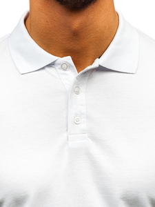 Le polo pour homme blanc Bolf 9025