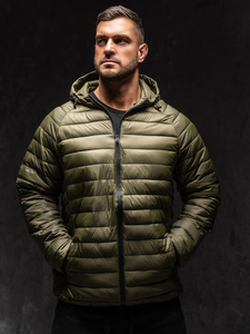 Homme Blouson de transition matelassé Vert Bolf 13021A1