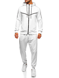 Homme Survêtement imprimé avec capuche Blanc Bolf 8C8117