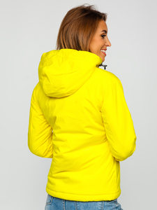 Blouson de sport d'hiver pour femme jaune Bolf HH012A