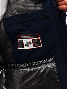 Homme Blouson d'hiver Bleu foncé Bolf 22M320