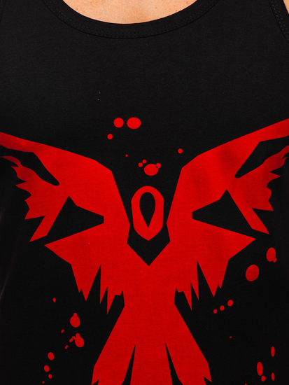 Débardeur boxer imprimé noir Bolf 14843