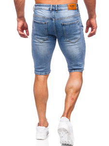 Short en jean pour homme bleu Bolf KG3916