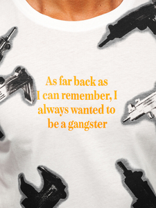 Homme T-shirt imprimé en coton Blanc Bolf MPO3471