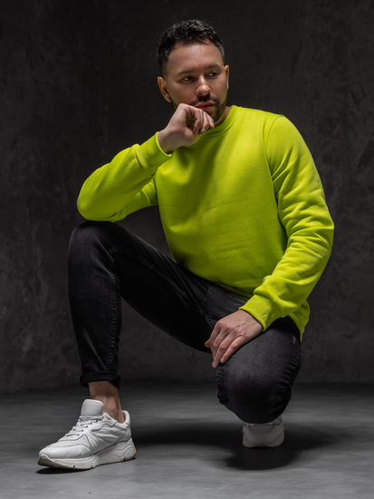 Homme Sweat-shirt Vert-Neon Bolf 2001A1