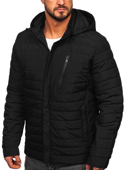 Blouson de transition matelassé pour homme noir Bolf 22M305