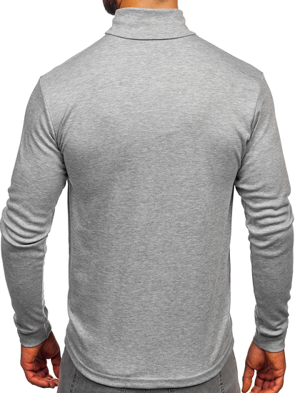 Homme Pull col polo basique Gris Bolf 535