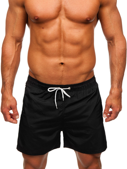 Short de bain pour homme noir Bolf XL019