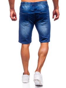 Short en jean bleu marine pour homme Bolf MP00601BS