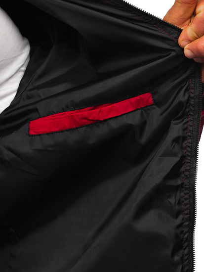 Blouson bomber de transition pour homme bordeaux Bolf 5M708