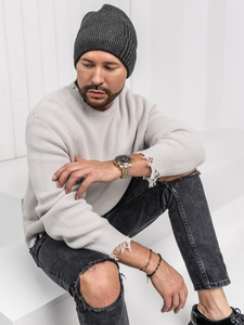 Homme Bonnet d'hiver chaud Graphite Bolf 387045