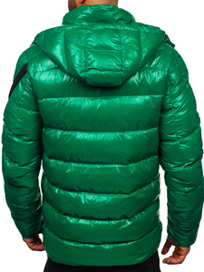Homme Blouson matelassée d'hiver Vert Bolf 9981