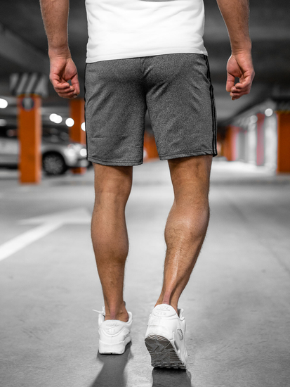 Short de sport pour homme graphite Bolf 68058A