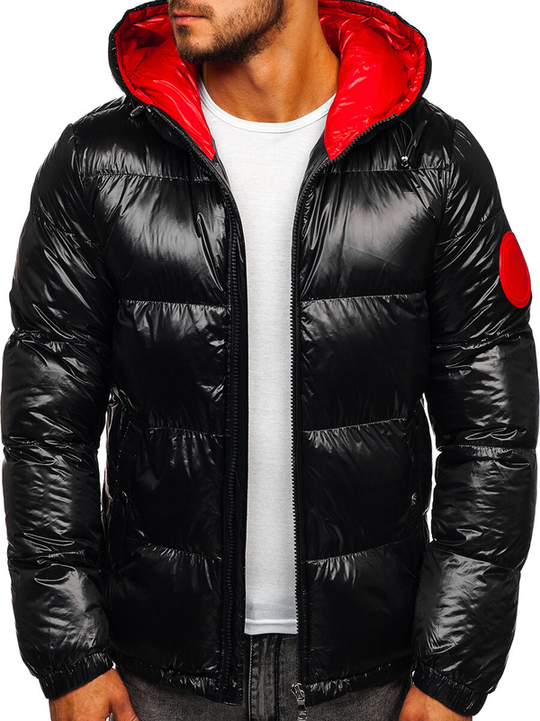 Homme Blouson d'hiver matelassé Noir Bolf 99311
